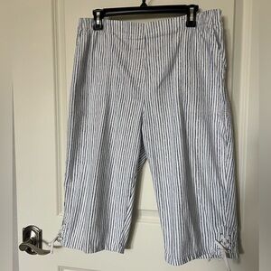 Stylish Crop Striped Pants